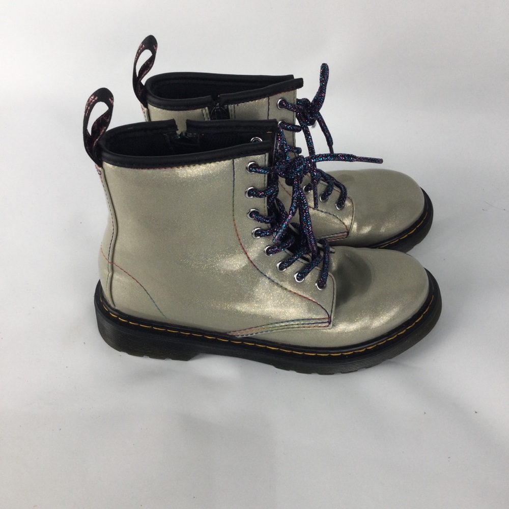 Dr. Martens Junior 1460 Sparkle Rays Lace‎ Up Boots kids size 3
